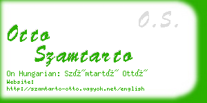 otto szamtarto business card